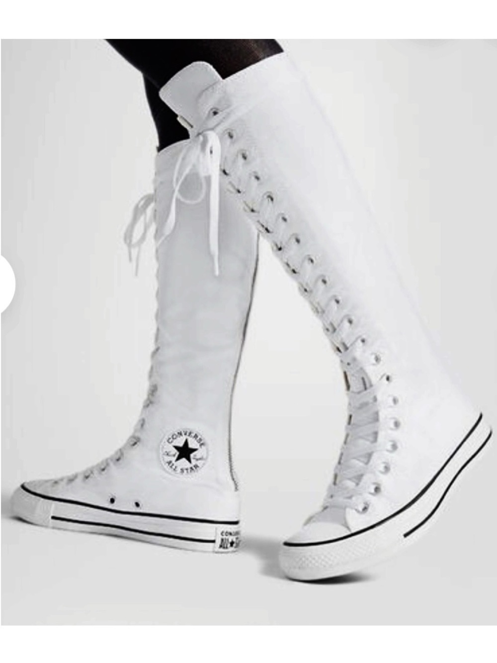 🆕{Converse Chuck Taylor} All Star Knee XX-Hi trainers in white